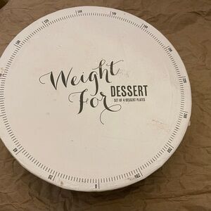 Set of four Funny dessert plates